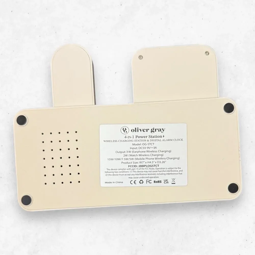 Oliver Gray 3-in-1 Wireless Charging Station Magsafe Phone Smartwatch Earbuds
